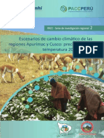 Escenarios Climáticos Regionales Cusco y Apurímac PDF