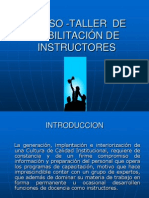 Curso Taller de Formacion de Instructores