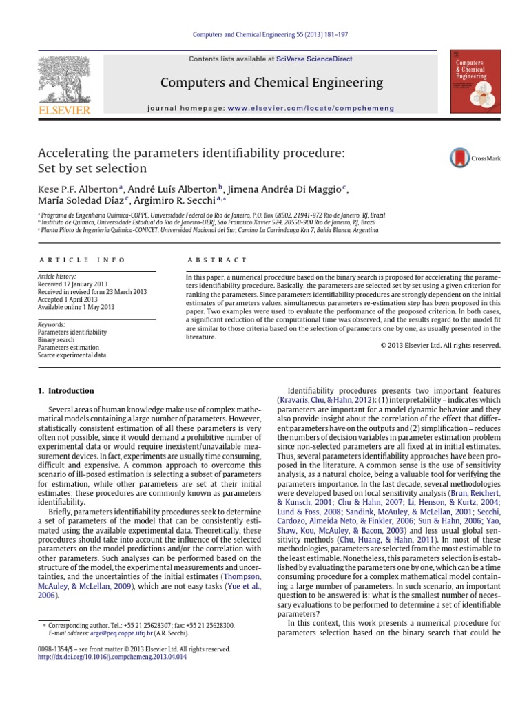 Accelerating Parameter Identifiability | PDF | Mathematical Model ...