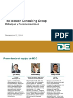 BCG Findings Recommendations/ Hallazgos y Recomendaciones Escuelas 12nov2014 Espanol
