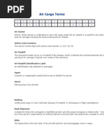 Air Cargo Terminology Guide | PDF | Cargo | Supply Chain Management