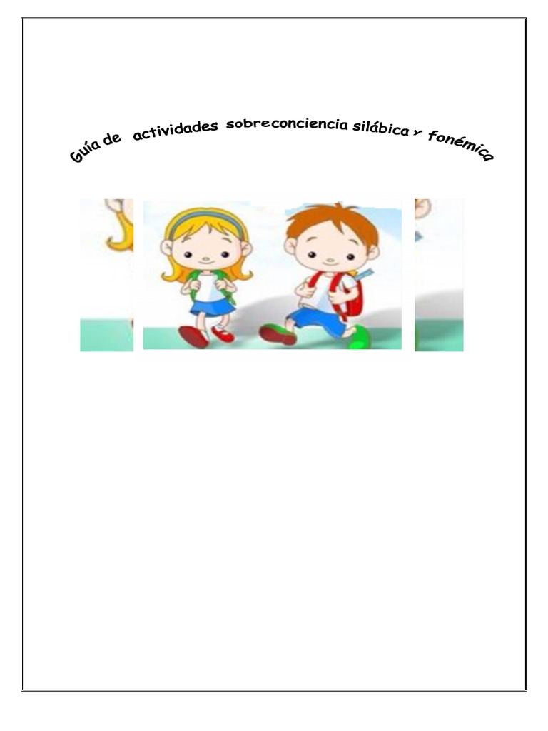 Guia Conciencia Silabica | PDF | Sílaba | Palabra