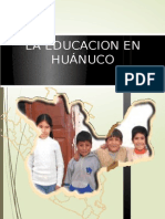 Eduacion en Huanuco