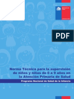 Norma Técnica para La Supervisión de Niños y Niñas de 0 A 9 en APS