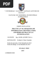 Informe de Diseño de Plantas