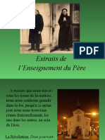 Extraits de L'enseignement Du Père