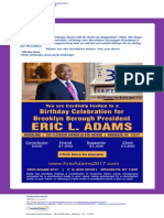 Adams Fundraiser Email