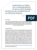 LA PRUEBA INDICIARIA, EL THEMA PROBANDUM Y LA JURISPRUDENCIA VINCULANTE DE LA CORTE SUPREMA DE JUSTICIA, EN LA FORMACIÓN DE LA CONVICIÓN JUDICIAL.