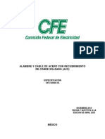 Norma Cfe e0000-33 Electrodos de Tierra Con Conductor Acs