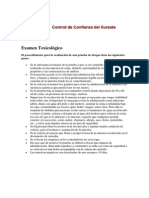 Examen Toxicologico Procedimiento