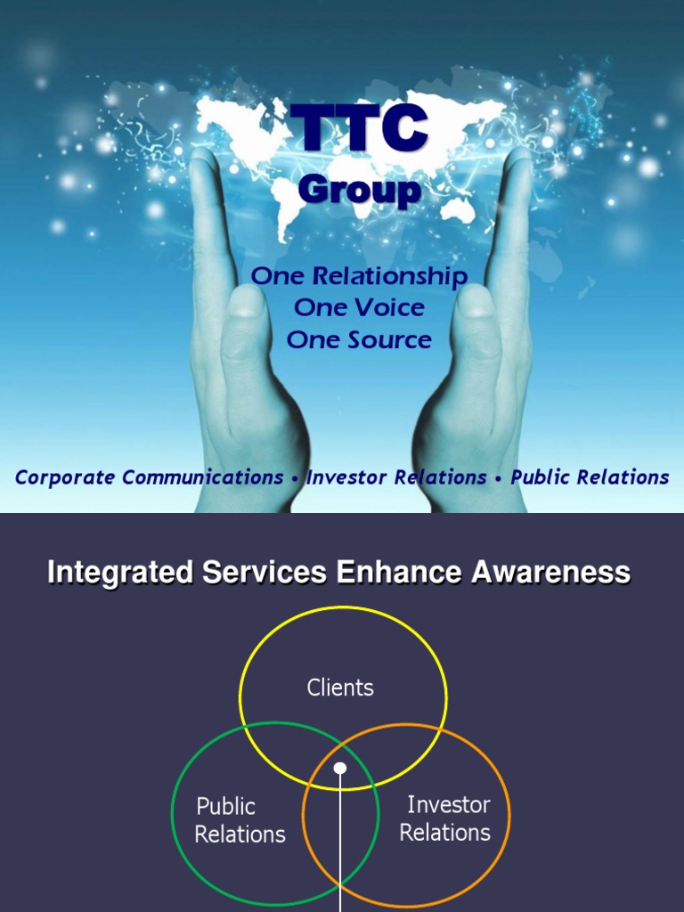TTC Group, Inc Public Relations Investor