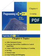 Programming in C++ Chapter 6