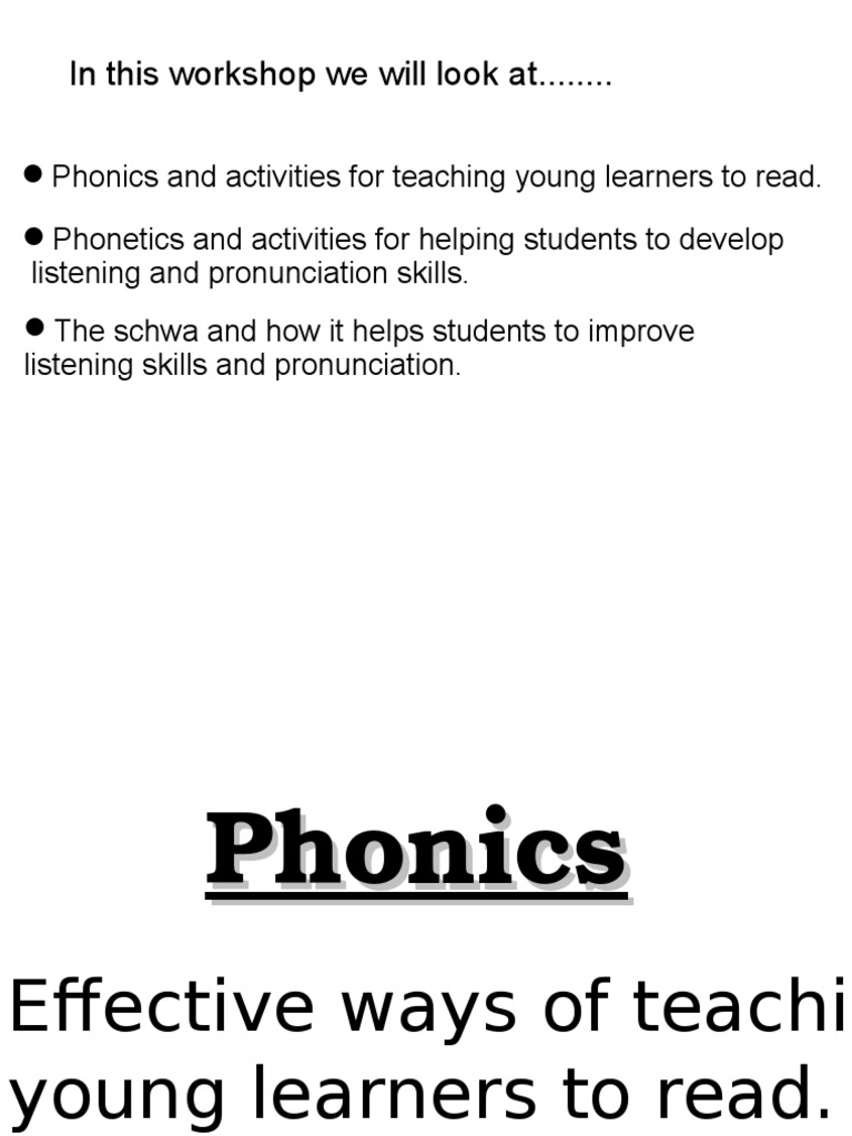 Effective Phonics Instruction for Young English Learners PDF Phonics Phonology