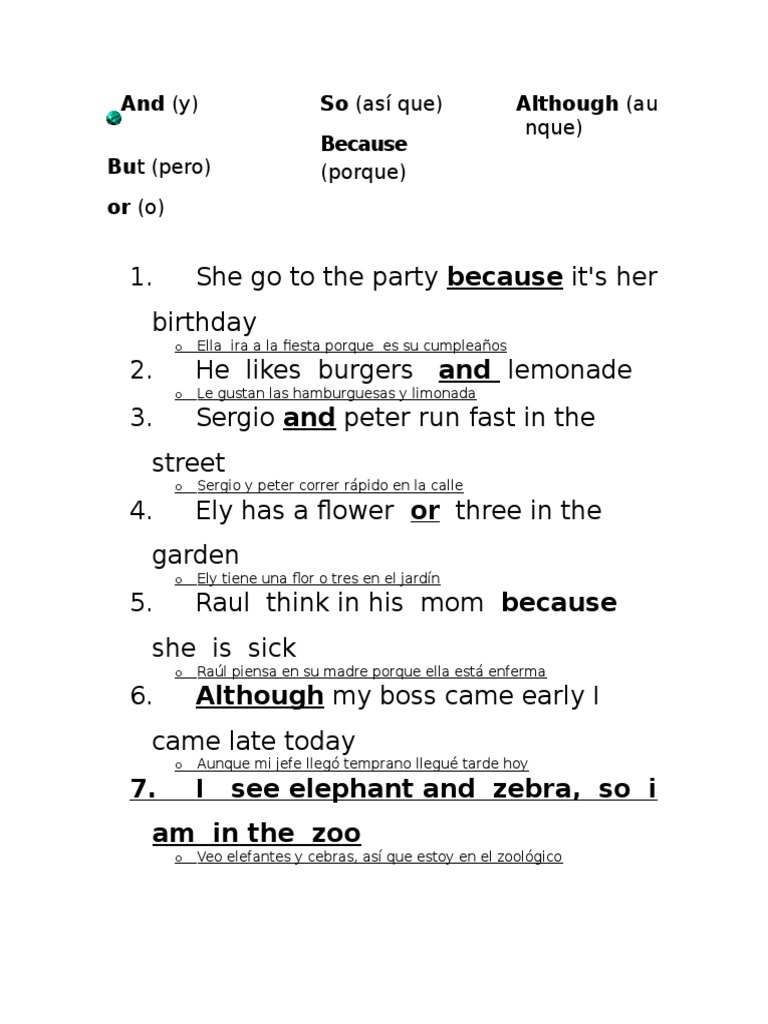 Although My Boss Came Early I And Y But Pero Or O So Asi Que Because Although Au Food And Drink Cookbooks Food Wine