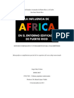 La Influencia de África en El Entorno Edificado de Puerto Rico