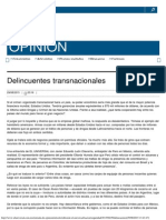 Delincuentes Transnacionales _ El Universal