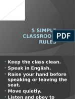 5 Simple Classroom Rules