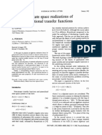 Generalized State Space Realizations of Non-proper Rational Transfer Functions