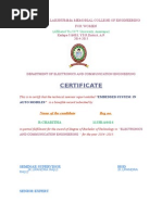 Certificate: Dula Lakshumma Memorial College of Engineering For Women