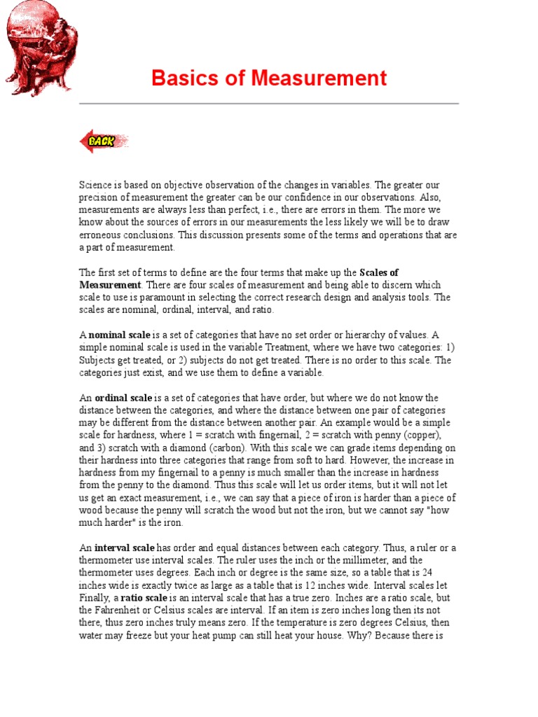 Understanding Measurement Scales and Variables | PDF | Level Of ...