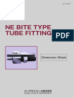 Ne Bite Type Tube Fittings: Dimension Sheet