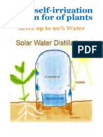 Solar Self-irrigation System for of Plants