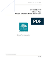 PR018 Internal Audit Procedure