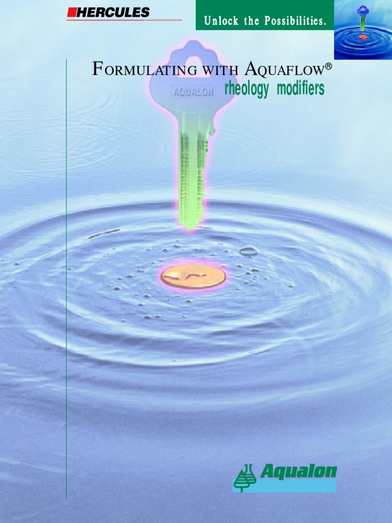 Aquaflow Rheology Modifiers PDF Rheology Paint