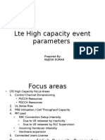 Lte High Capacity Event Parameters