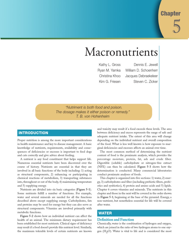 Small Animal Clinical Nutrition PDF Nutrients Citric Acid Cycle
