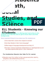 Supporting Ell Students in Math Social Studies and Science