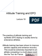 Lecture 19 Altitude Training and EPO
