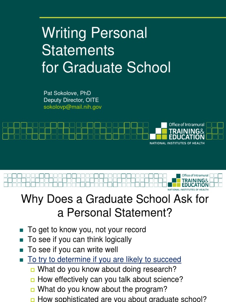 Bioinformatics personal statement picture