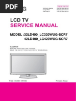 Manual de Servico TV LG - 32ld400