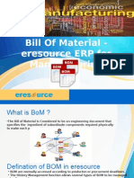 Eresource ERP Manufacturing (BOM)