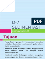 D 7 Sedimentasi