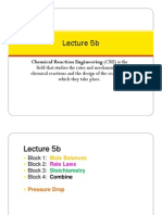 Chemical Reaction Engineering Lecture 5b
