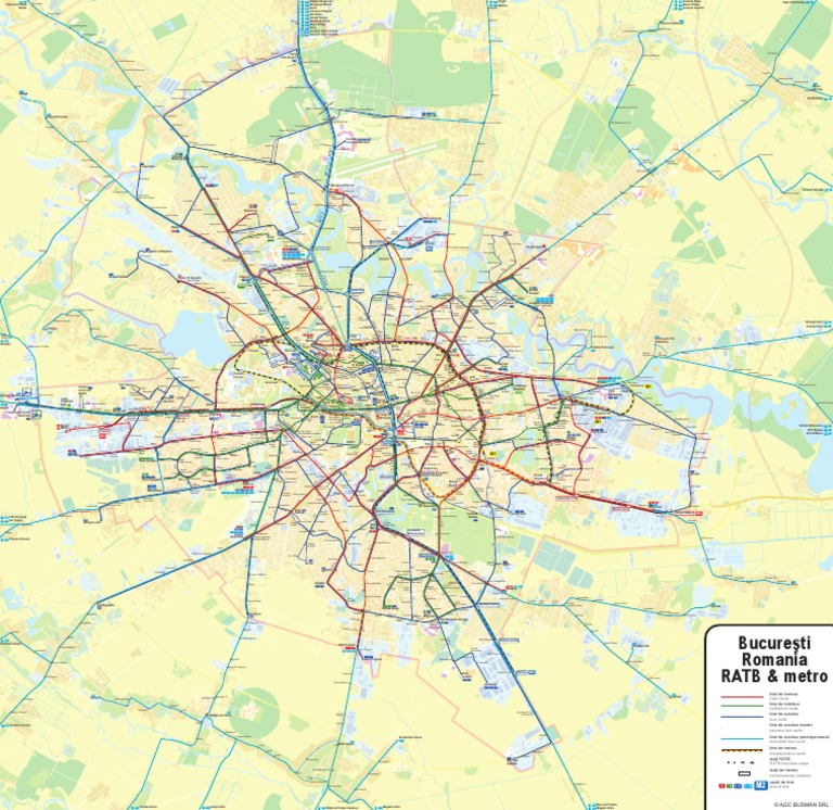 Harta RATB Si Metrou Bucuresti | PDF