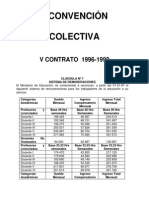 Convención Colectiva Ministerio de Educación 1996 1998 Venezuela