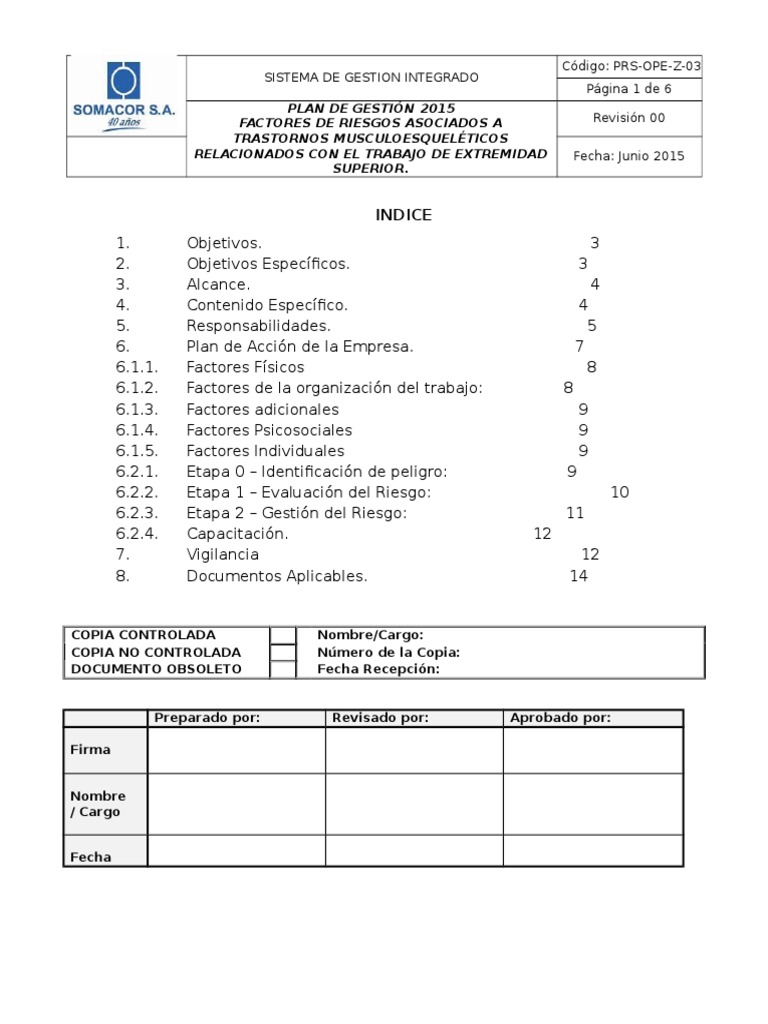 Plan de Gestion TMERT-EESS  Músculo  Bienestar