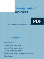 The Missing Parts of Ayurveda