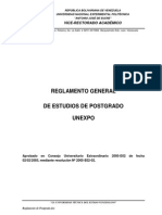 Reglamento de Postgrado PDF