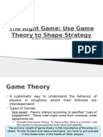 The Right Game: Use Game Theory To Shape Strategy: Group-8