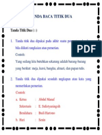 Tanda Baca Titik Dua Dalam Bahasa Indonesia