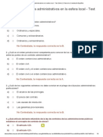 Los Contratos Administrativos en La Esfera Local - Test Online 2 - Tests de La Constitución Española PDF