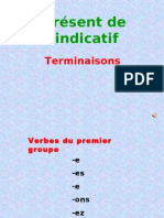 Présent de L'indicatif