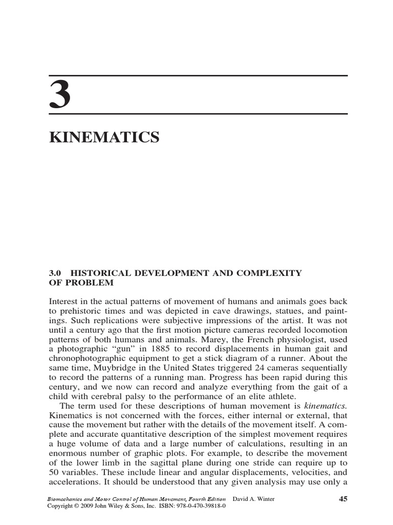 Biomechanics and Motor Control of Human Movement - Ch3 | PDF | Camera ...