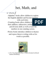 Eeu 220 Alphabet Math and Poetry Books