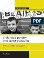 Tess Ridge Childhood Poverty and Social Exclusion - From A Child's Perspective 2002
