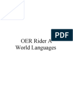 OER Rider A - World Languages